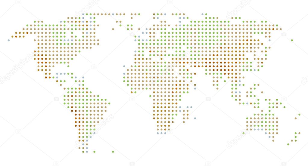World map dot. Abstract colorful world map background. Vector eps10