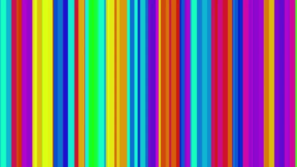 4k Vídeo de bucle sin costura abstracto, fondo de líneas verticales, animación de un diseño abstracto fondo a rayas de colores . — Vídeo de stock