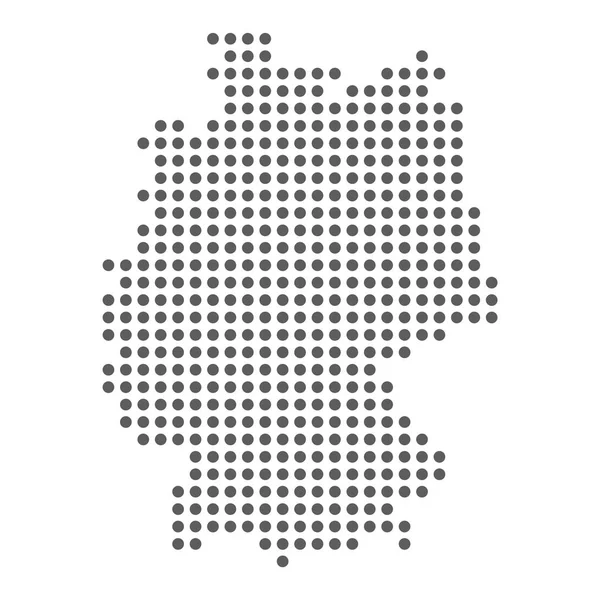 Mappa tratteggiata vettoriale della Germania . — Vettoriale Stock