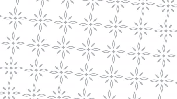 Animación en bucle 2D de un fondo giratorio de flores geométricas giratorias abstractas. Clip de vídeo 4K — Vídeos de Stock