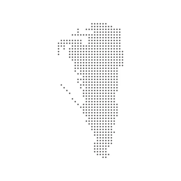 ジブラルタルのピクセルドットマップ。白い背景に隔離されたジブラルタルのベクトル点線マップ. — ストックベクタ