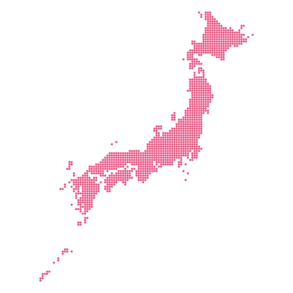 Mapa pontilhado de Japav. Vetor eps10 . — Vetor de Stock