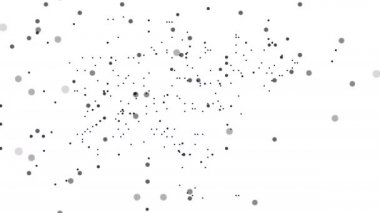 Asya Noktalı Harita Ağ Parçacık Piksel Hareket Grafik 4k. Asya soyut harita düşen nokta toplanır