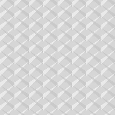 3d Vektör iç duvar paneli deseni. . Soyut 3d geometrik arka plan. Gölge ile beyaz dikişsiz doku. Şık temiz arka plan dokusu.