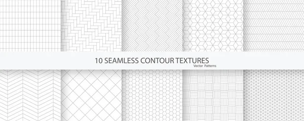 10 tane pürüzsüz dokudan oluşan bir koleksiyon. Geometrik fayanslı süslemeli yaratıcı desenler.