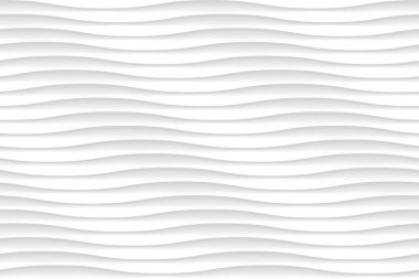 Beyaz, pürüzsüz doku. Dalgalı gölgeler. Güzel bir duvar kâğıdı. Vektör arkaplanı