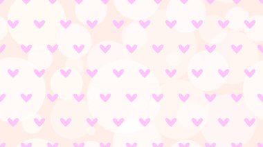 Kusursuz kalpler polka nokta deseni ile retro bokeh mavi ışık deseni