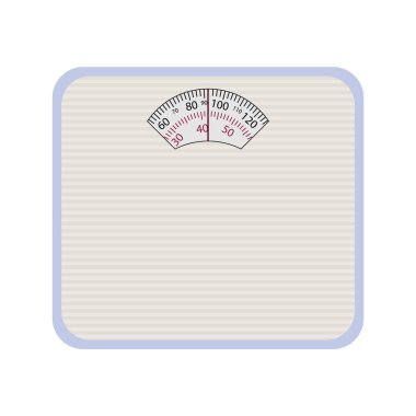 Vektör Ağırlık Ölçeği. Beyaz arkaplanda resim.