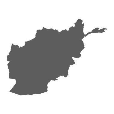 Afganistan çok doğru bir vektör haritası çizimi. Vektör Eps10