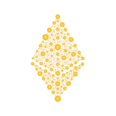 Ethereum. Kripto para birimi. Bir web formunda altın sembolü