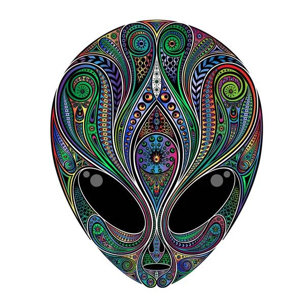 Color Vector Alien Various Patterns — Stock Vector