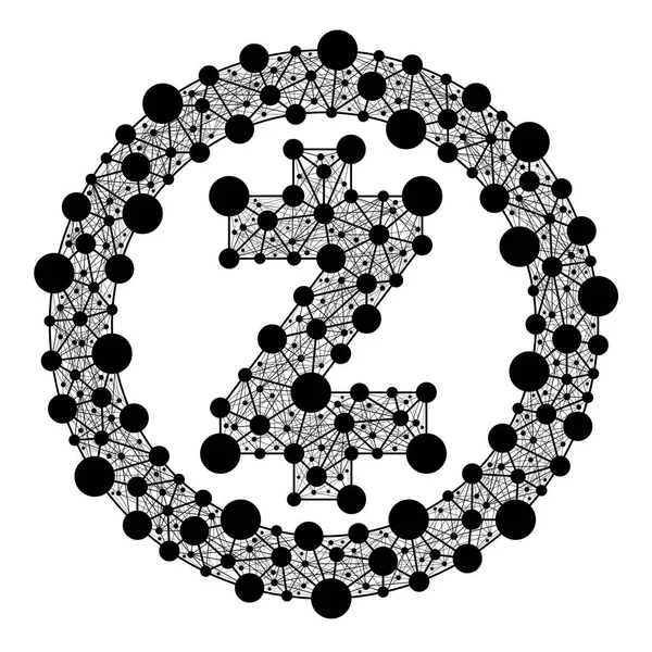 Zcash Symbole Crypto Monnaie — Image vectorielle