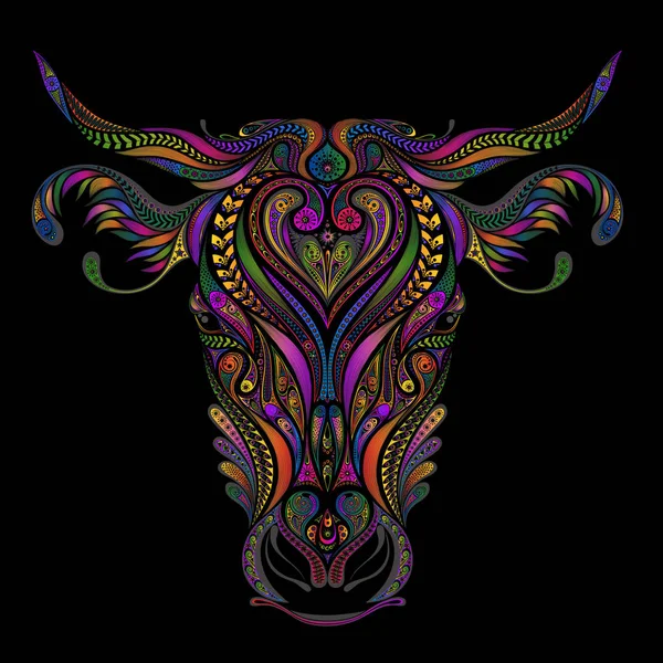 Belle Vache Vecteur Couleur Une Variété Modèles — Image vectorielle