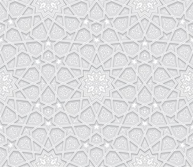 Açık renkli geometrik gri desenle
