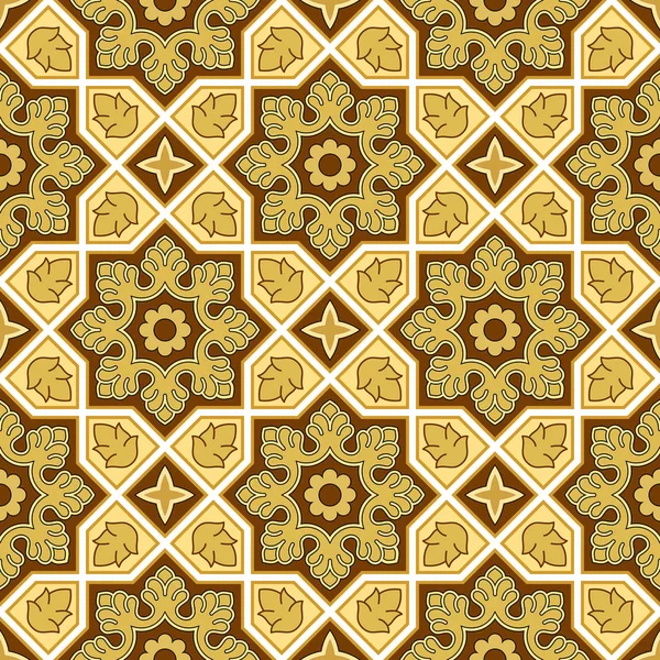 Arka plan, altın duvar kağıdı, vektör çizim Sindhi geleneksel desen