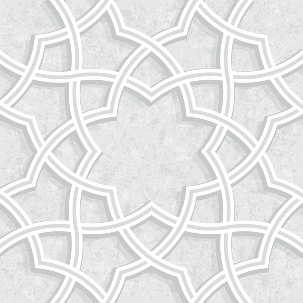 Işık gri Grunge arka plan, vektör çizim ile geometrik çiçek desenli