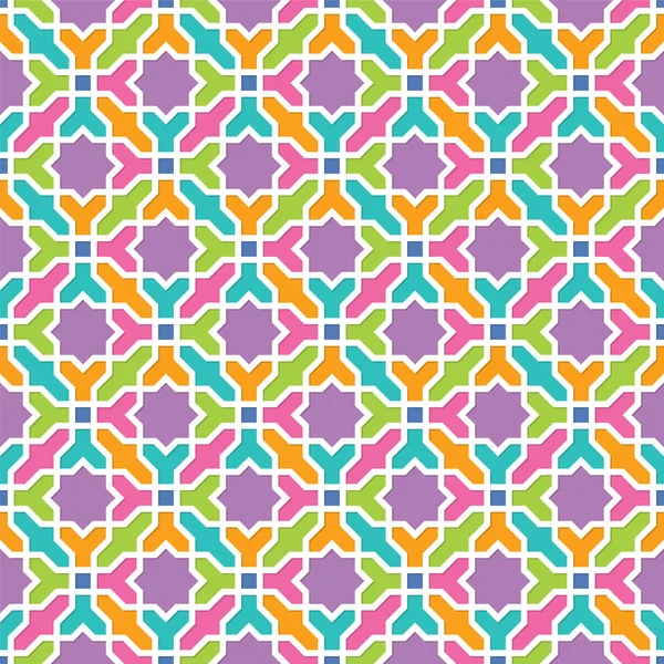 Arabesk desen Arap tarzı, sorunsuz vektör arka plan, renkli duvar kağıdı