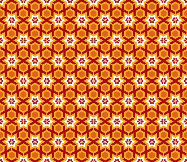 Arabesque Star Hexagon Color Background Vector Illustration — стоковий вектор