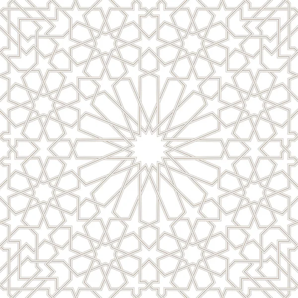 Fas sorunsuz ışık gri desen, geleneksel Arapça İslami Duvar kağıdı, geometrik mirası tasarım, illüstrasyon vektör