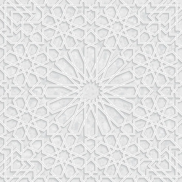 Fas sorunsuz ışık gri desen, geleneksel Arapça İslami Duvar kağıdı, geometrik mirası tasarım, illüstrasyon vektör
