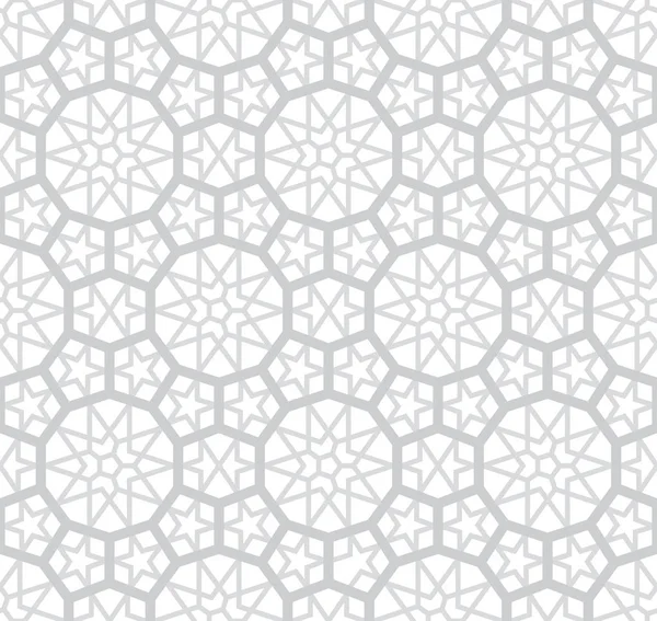 Light Grey Arabesque Pattern Векторная Иллюстрация — стоковый вектор