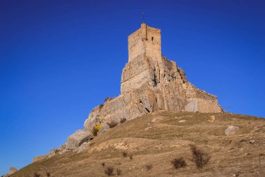 Görüntü Atiensa Kalesi, Castilla la Mancha, İspanya'nın kalıntıları