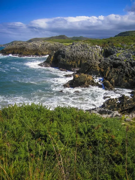 Image Gulpiuri Beach Asturia Cantabria Spain — Stock Photo, Image