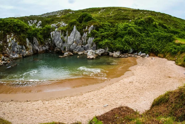 Imagem Praia Gulpiuri Asturia Cantabria Espanha — Fotografia de Stock