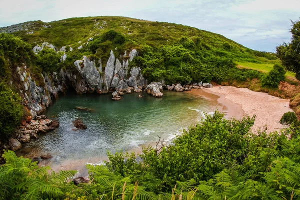 Image Gulpiuri Beach Asturia Cantabria Spain — Stock Photo, Image