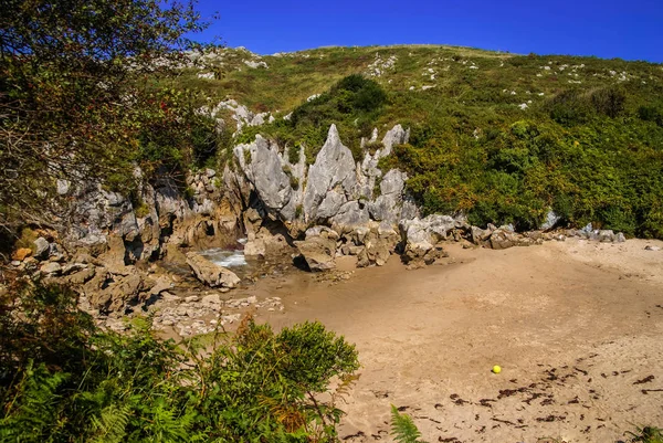 Kép Gulpiuri Beach Ugyanide Cantabria Spanyolország — Stock Fotó