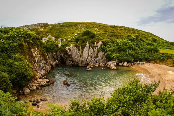 Imagem Praia Gulpiuri Asturia Cantabria Espanha — Fotografia de Stock