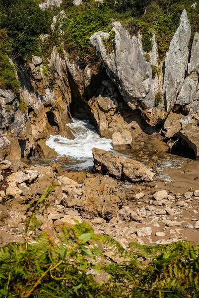 Kép Gulpiuri Beach Ugyanide Cantabria Spanyolország — Stock Fotó