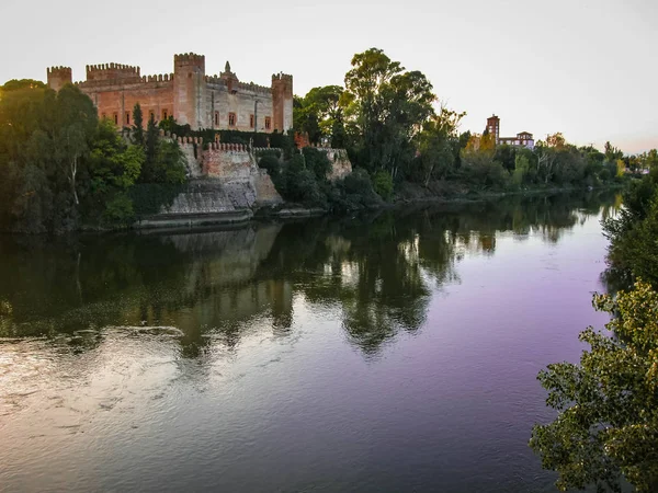 Ustalana Zamku Malpica Del Tajo Rzece Toledo Hiszpania — Zdjęcie stockowe