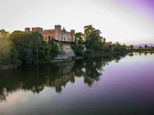 Ustalana Zamku Malpica Del Tajo Rzece Toledo Hiszpania — Zdjęcie stockowe