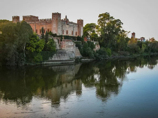 Ustalana Zamku Malpica Del Tajo Rzece Toledo Hiszpania — Zdjęcie stockowe