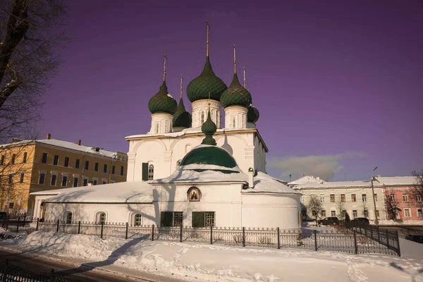 Bild Der Erlöserkirche Auf Der Stadt Jaroslawl Russland — Stockfoto