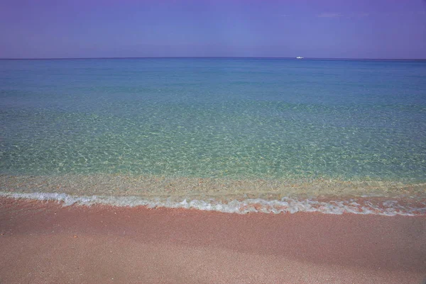 Afbeelding Van Arenaceous Strand Olenivka Krymskikh Malediven Krim — Stockfoto