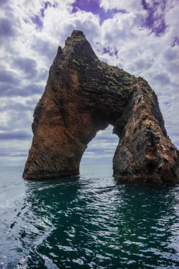 Deniz manzarası Koktebel yakınındaki görüntü dağ Crimea'da Karadağ ile