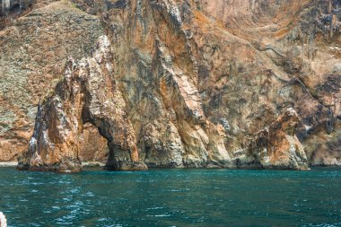 Deniz manzarası Koktebel yakınındaki görüntü dağ Crimea'da Karadağ ile