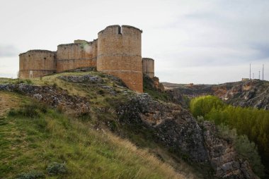Görüntü Ortaçağ Kalesi Berlanga del Duero, Soria, Castilla y Leon, İspanya