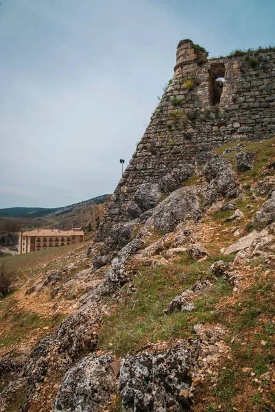 Görüntü Ortaçağ Kalesi San Leonarsdo Yaque Soria Castilla Leon Spanya — Stok fotoğraf