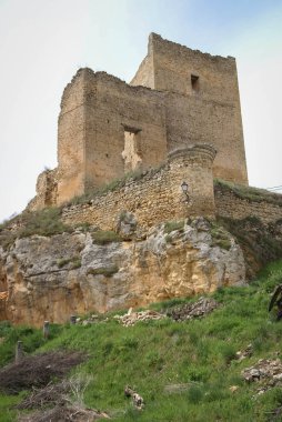 Görüntü Ortaçağ Kalesi Calatanasor, Soria, Castilla y Leon, İspanya