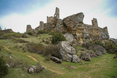 Görüntü Ortaçağ Kalesi Calatanasor, Soria, Castilla y Leon, İspanya