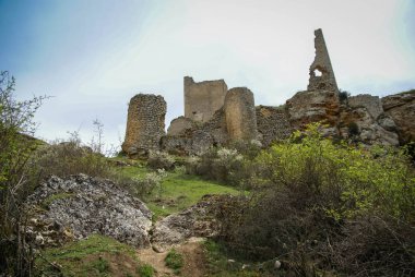Görüntü Ortaçağ Kalesi Calatanasor, Soria, Castilla y Leon, İspanya