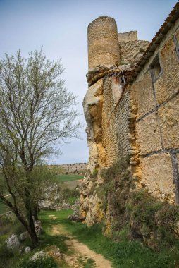 Görüntü Ortaçağ Kalesi Calatanasor, Soria, Castilla y Leon, İspanya