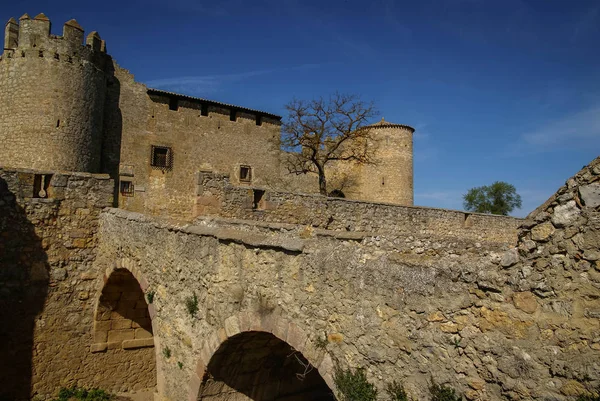 Obraz Średniowiecznego Zamku Almenar Castilla Leon Soria Hiszpania — Zdjęcie stockowe