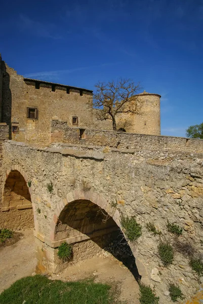 Foto Van Middeleeuwse Kasteel Almenar Soria Castilla Leon Spanje — Stockfoto