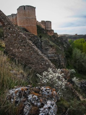 Görüntü Ortaçağ Kalesi Berlanga del Duero, Soria, Castilla y Leon, İspanya