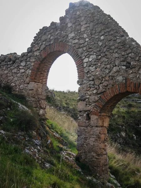 Εικόνα Του Μεσαιωνικού Κάστρου Στην Μπερλάνγκα Del Duero Σόρια Καστίλλη — Φωτογραφία Αρχείου