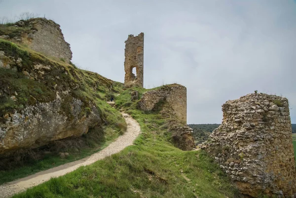 Bild Der Mittelalterlichen Burg Calatanasor Soria Castilla Leon Spanien — Stockfoto